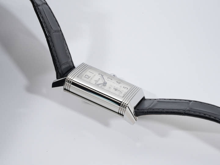 ジャガールクルト レベルソ クラシック ラージ デュオ スモールセコンド Ref.Q3848420 シルバー/ブラック文字盤 中古 cozu2n2h