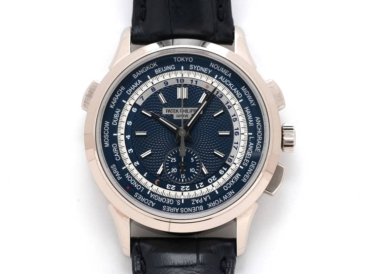 パテックフィリップ コンプリケーション ワールドタイム クロノグラフ Ref.5930G-010 ホワイトゴールド ブルー文字盤