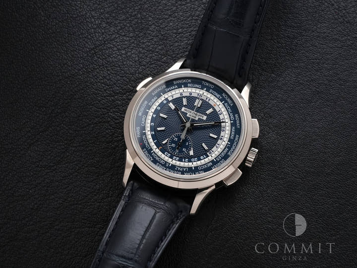 パテックフィリップ コンプリケーション ワールドタイム クロノグラフ Ref.5930G-010 ホワイトゴールド ブルー文字盤