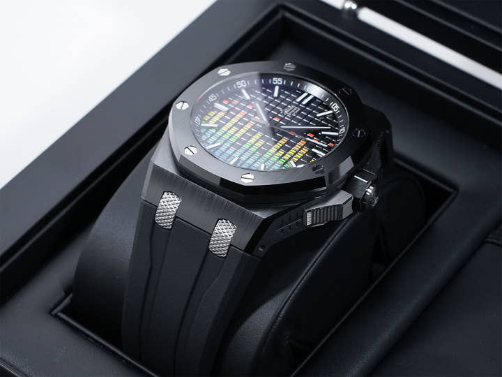 オーデマピゲ ロイヤルオーク オフショア ミュージックエディション Ref.15600CE.OO.A002CA.01 ブラックセラミック ブラック文字盤