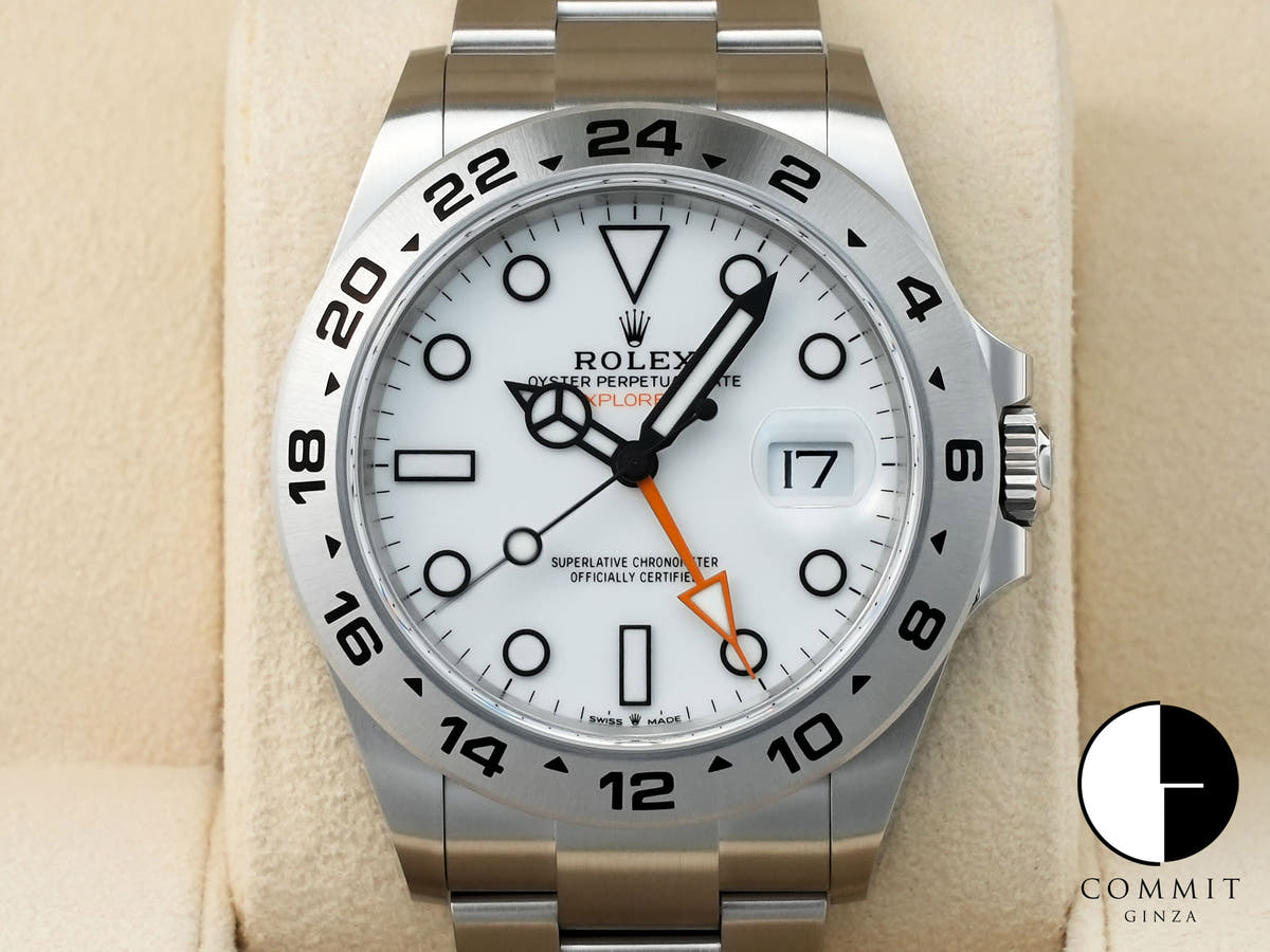 ロレックス エクスプローラーII Ref.226570 ステンレススチール ホワイト文字盤