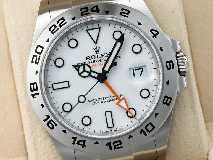 ロレックス エクスプローラーII Ref.226570 ステンレススチール ホワイト文字盤