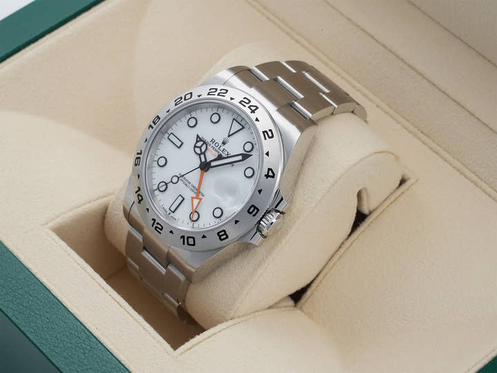 ロレックス エクスプローラーII Ref.226570 ステンレススチール ホワイト文字盤