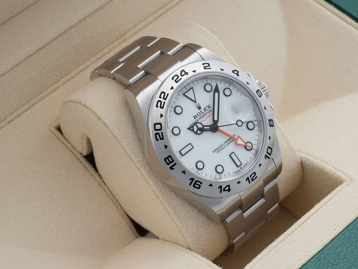 ロレックス エクスプローラーII Ref.226570 ステンレススチール ホワイト文字盤