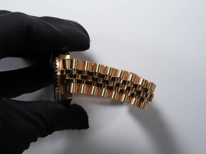 ロレックス GMTマスター Ref.16758 イエローゴールド ブラウン文字盤 ジュビリーブレスレット