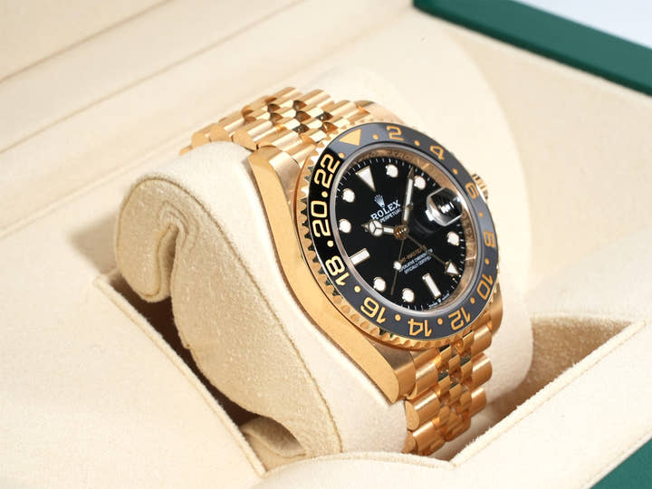 ロレックス GMTマスターII Ref.126718GRNR イエローゴールド ブラック文字盤 オイスターブレスレット