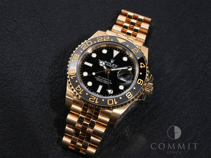 ロレックス GMTマスターII Ref.126718GRNR イエローゴールド ブラック文字盤 オイスターブレスレット