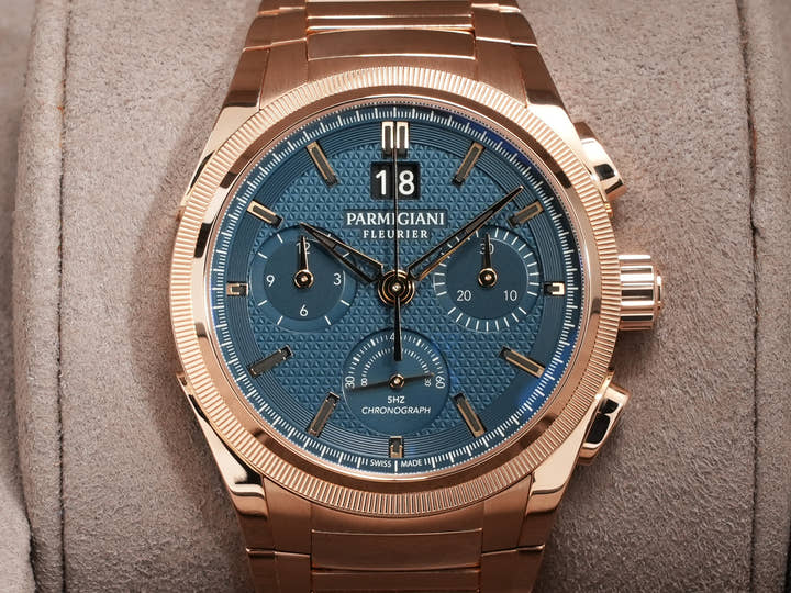 パルミジャーニフルリエ トンダグラフ GT オートマチック Ref.PFC903-1500340-B00782 ブルー文字盤 美中古 g9mwhbtg