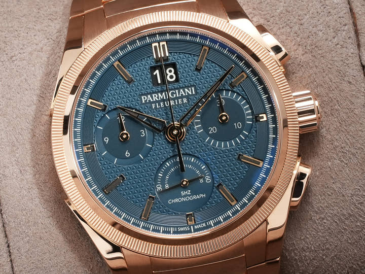 パルミジャーニフルリエ トンダグラフ GT オートマチック Ref.PFC903-1500340-B00782 ブルー文字盤 美中古 g9mwhbtg