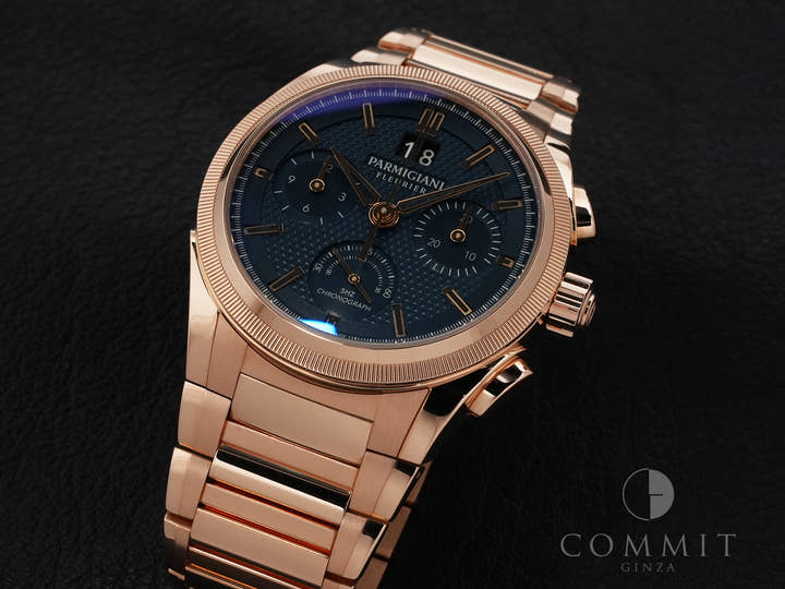 パルミジャーニフルリエ トンダグラフ GT オートマチック Ref.PFC903-1500340-B00782 ブルー文字盤 美中古 g9mwhbtg