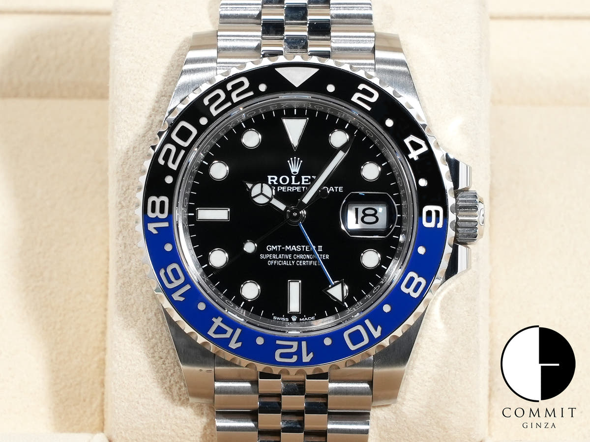 ロレックス GMTマスターII Ref.126710BLNR ステンレススチール ブラック文字盤 ジュビリーブレスレット