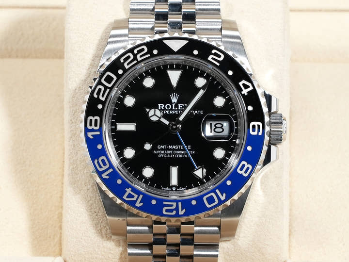 ロレックス GMTマスターII Ref.126710BLNR ステンレススチール ブラック文字盤 ジュビリーブレスレット
