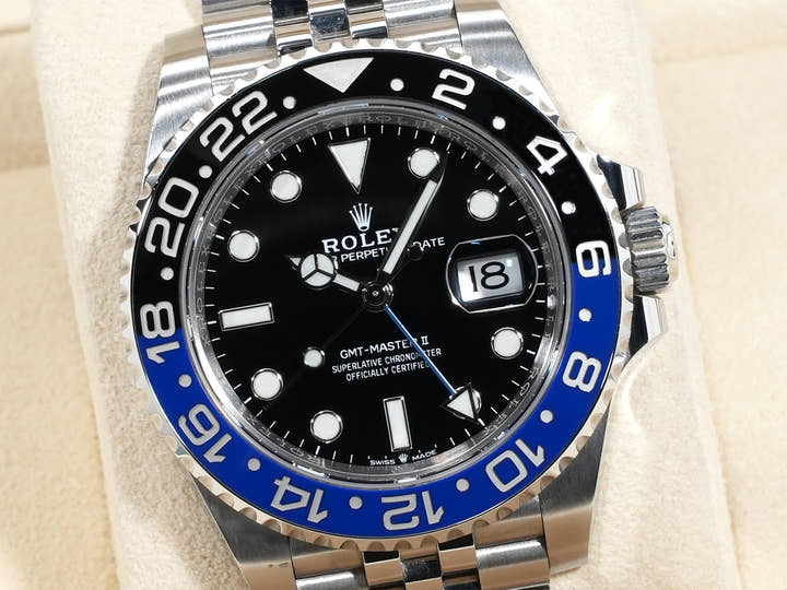 ロレックス GMTマスターII Ref.126710BLNR ステンレススチール ブラック文字盤 ジュビリーブレスレット