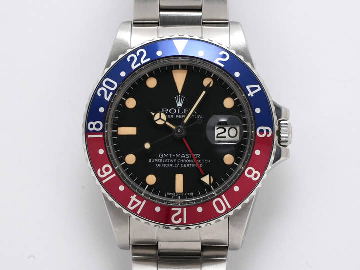 ロレックス GMTマスター Ref.1675 ステンレススチール ブラック文字盤 オイスターブレスレット