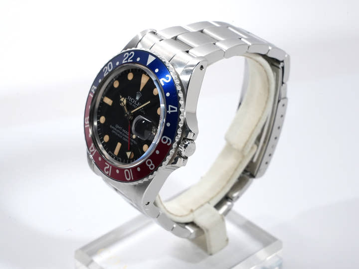 ロレックス GMTマスター Ref.1675 ステンレススチール ブラック文字盤 オイスターブレスレット