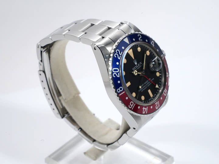 ロレックス GMTマスター Ref.1675 ステンレススチール ブラック文字盤 オイスターブレスレット