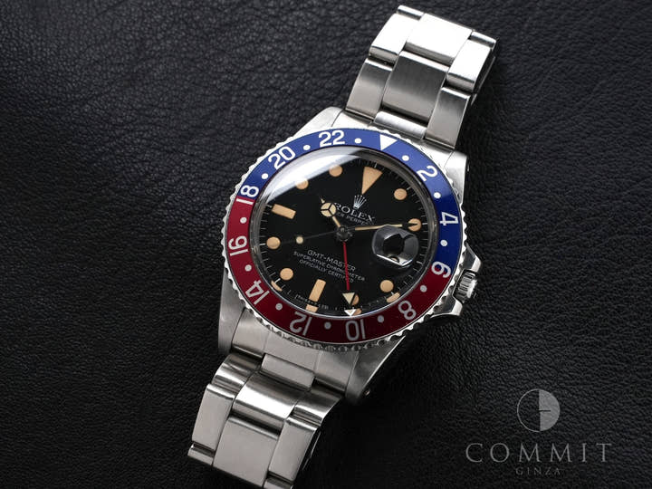 ロレックス GMTマスター Ref.1675 ステンレススチール ブラック文字盤 オイスターブレスレット