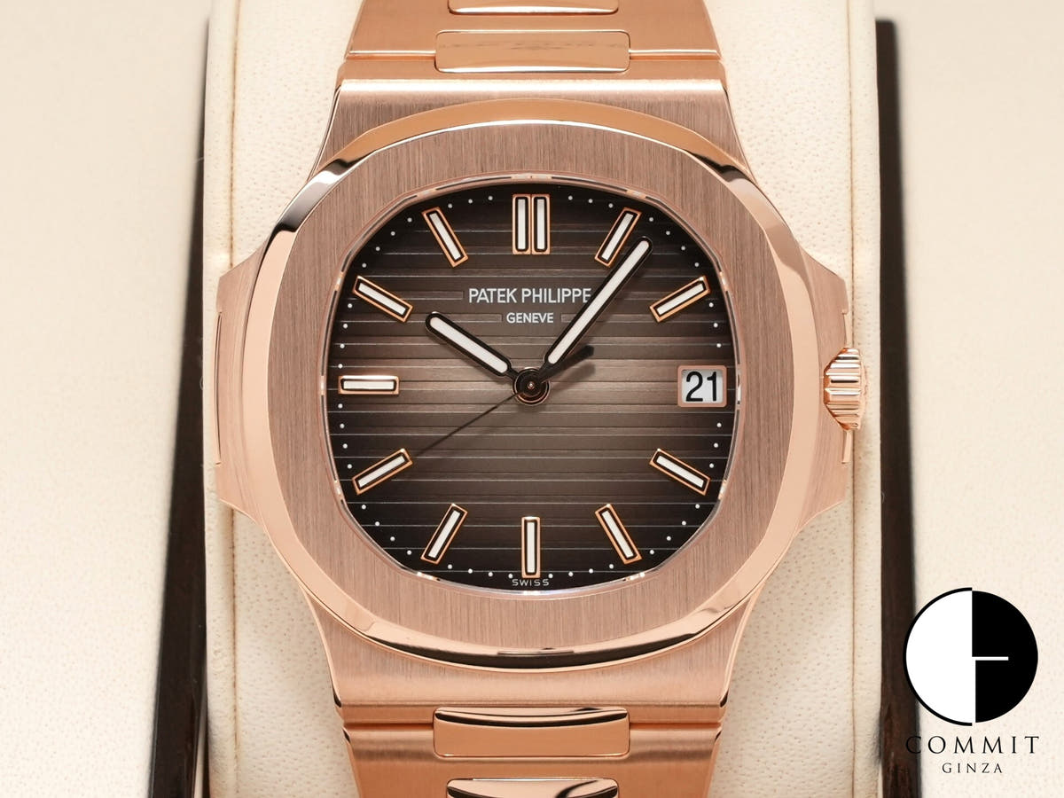 パテックフィリップ ノーチラス Ref.5711/1R-001 ローズゴールド ブラウン・ブラック・グラデーション文字盤