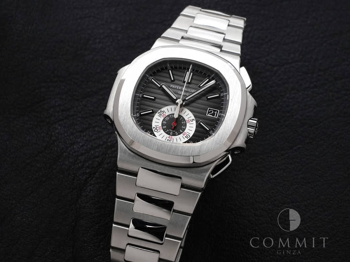 パテックフィリップ ノーチラス クロノグラフ Ref.5980/1A-014 ステンレススチール ブラック文字盤