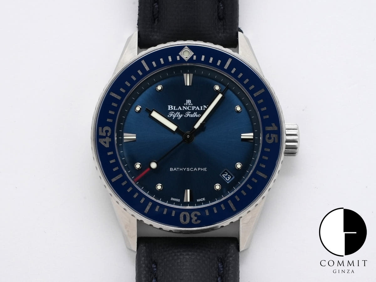 ブランパン フィフティ ファゾムス バチスカーフ Ref.5100-1140-O52A ブルー文字盤 中古 n7nj8b2f