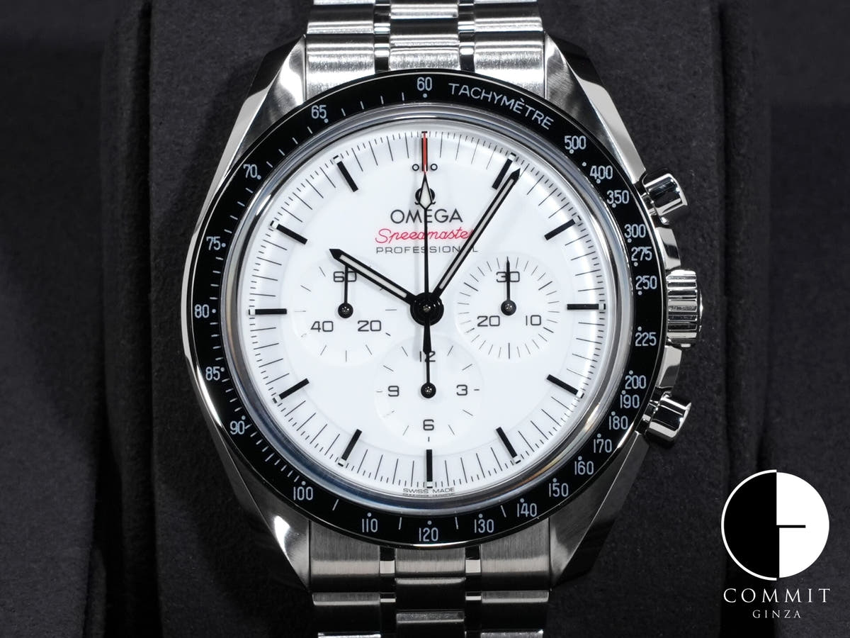 オメガ スピードマスター ムーンウォッチ プロフェッショナル Ref.310.30.42.50.04.001 ホワイト文字盤 未使用 g8km6v3w