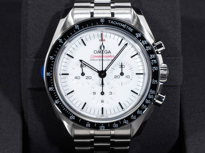 オメガ スピードマスター ムーンウォッチ プロフェッショナル Ref.310.30.42.50.04.001 ホワイト文字盤 未使用 x2uebffw