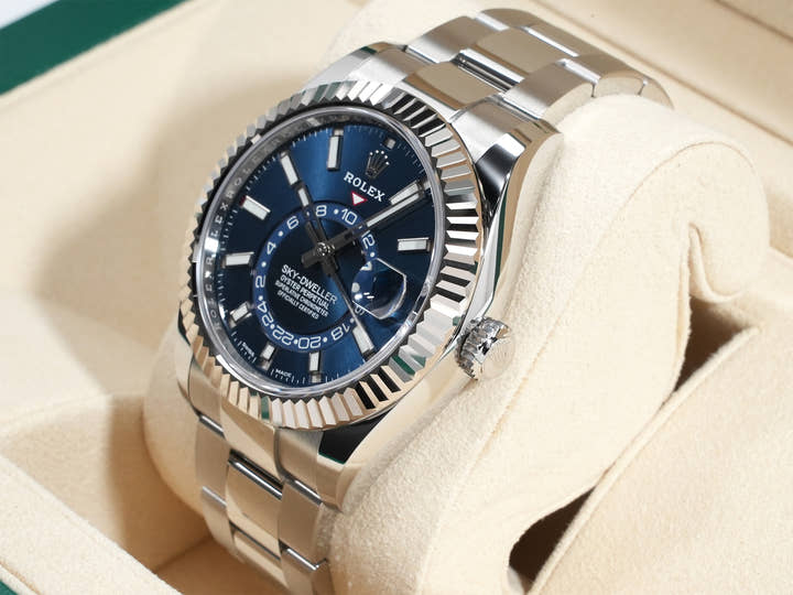 ロレックス スカイドゥエラー Ref.326934 ステンレススチール/ホワイトゴールド ブルー文字盤 オイスターブレスレット