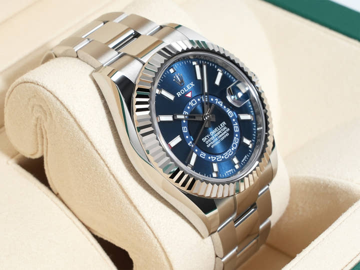ロレックス スカイドゥエラー Ref.326934 ステンレススチール/ホワイトゴールド ブルー文字盤 オイスターブレスレット