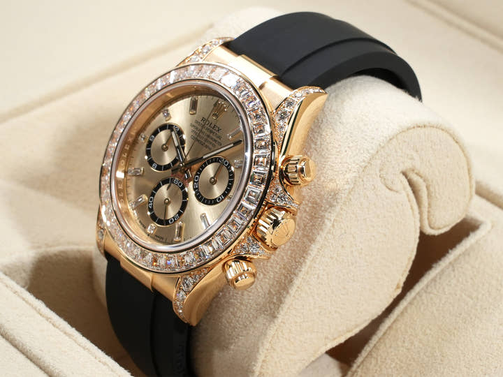 ロレックス デイトナ Ref.126538TBR イエローゴールド ゴールデン/ブライトブラックx11Pダイヤ文字盤