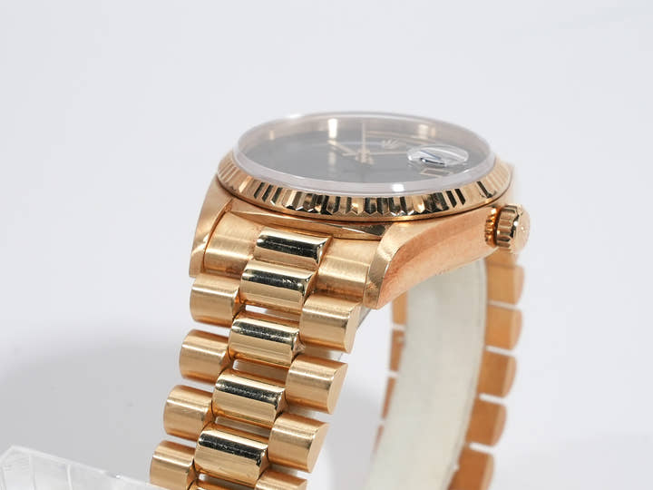 ロレックス デイデイト36 Ref.18038 イエローゴールド オニキス文字盤