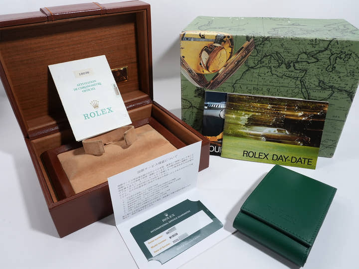 ロレックス デイデイト36 Ref.18038 イエローゴールド オニキス文字盤