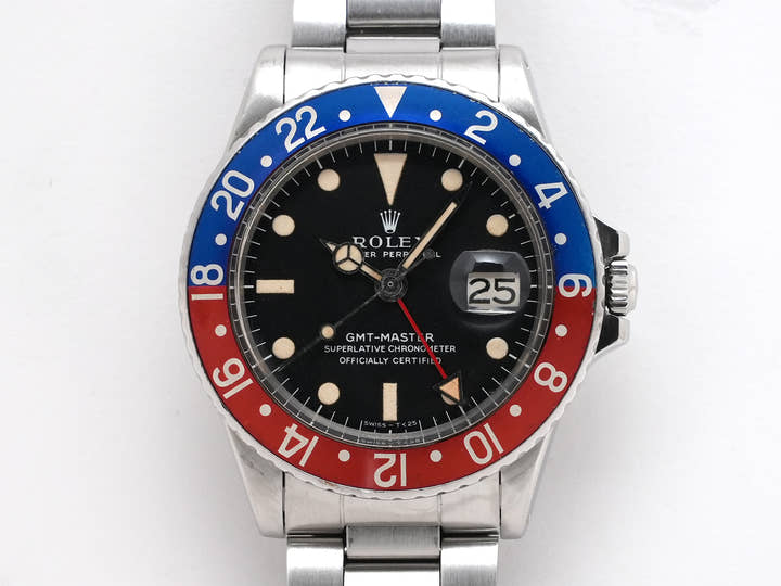 ロレックス GMTマスター Ref.1675 ステンレススチール ブラック文字盤 オイスターブレスレット