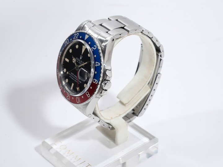 ロレックス GMTマスター Ref.1675 ステンレススチール ブラック文字盤 オイスターブレスレット