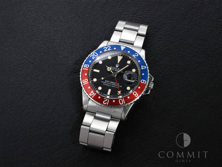 ロレックス GMTマスター Ref.1675 ステンレススチール ブラック文字盤 オイスターブレスレット