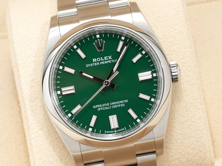 ロレックス オイスターパーペチュアル36 Ref.126000 ステンレススチール グリーン文字盤