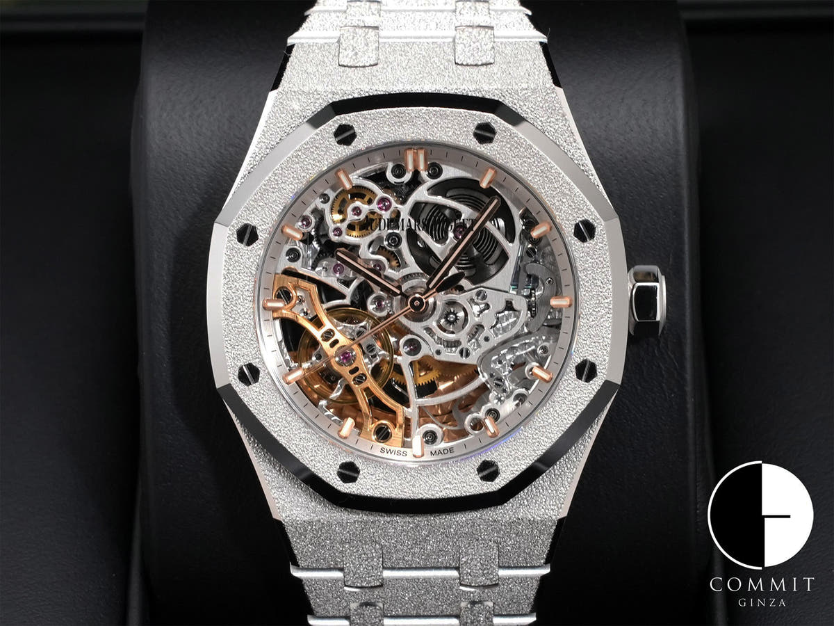 オーデマピゲ ロイヤルオーク ダブル バランスホイール オープンワーク Ref.15466BC.GG.1259BC.01 ホワイトゴールド オープンワーク文字盤