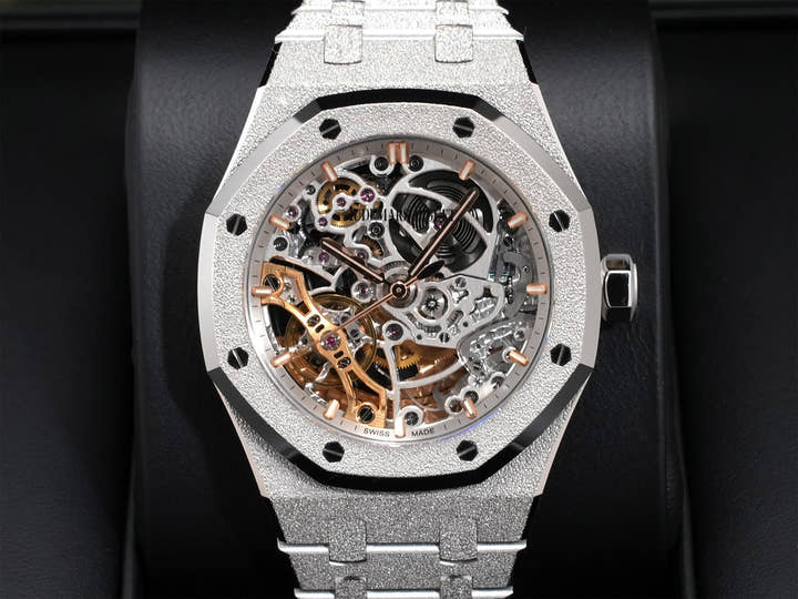 オーデマピゲ ロイヤルオーク ダブル バランスホイール オープンワーク Ref.15466BC.GG.1259BC.01 ホワイトゴールド オープンワーク文字盤