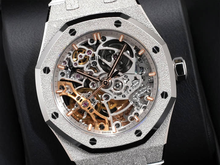 オーデマピゲ ロイヤルオーク ダブル バランスホイール オープンワーク Ref.15466BC.GG.1259BC.01 ホワイトゴールド オープンワーク文字盤