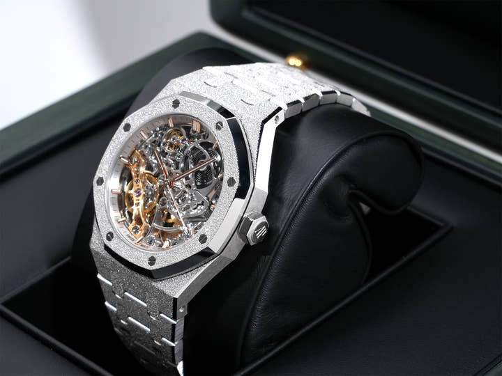 オーデマピゲ ロイヤルオーク ダブル バランスホイール オープンワーク Ref.15466BC.GG.1259BC.01 ホワイトゴールド オープンワーク文字盤