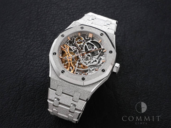 オーデマピゲ ロイヤルオーク ダブル バランスホイール オープンワーク Ref.15466BC.GG.1259BC.01 ホワイトゴールド オープンワーク文字盤