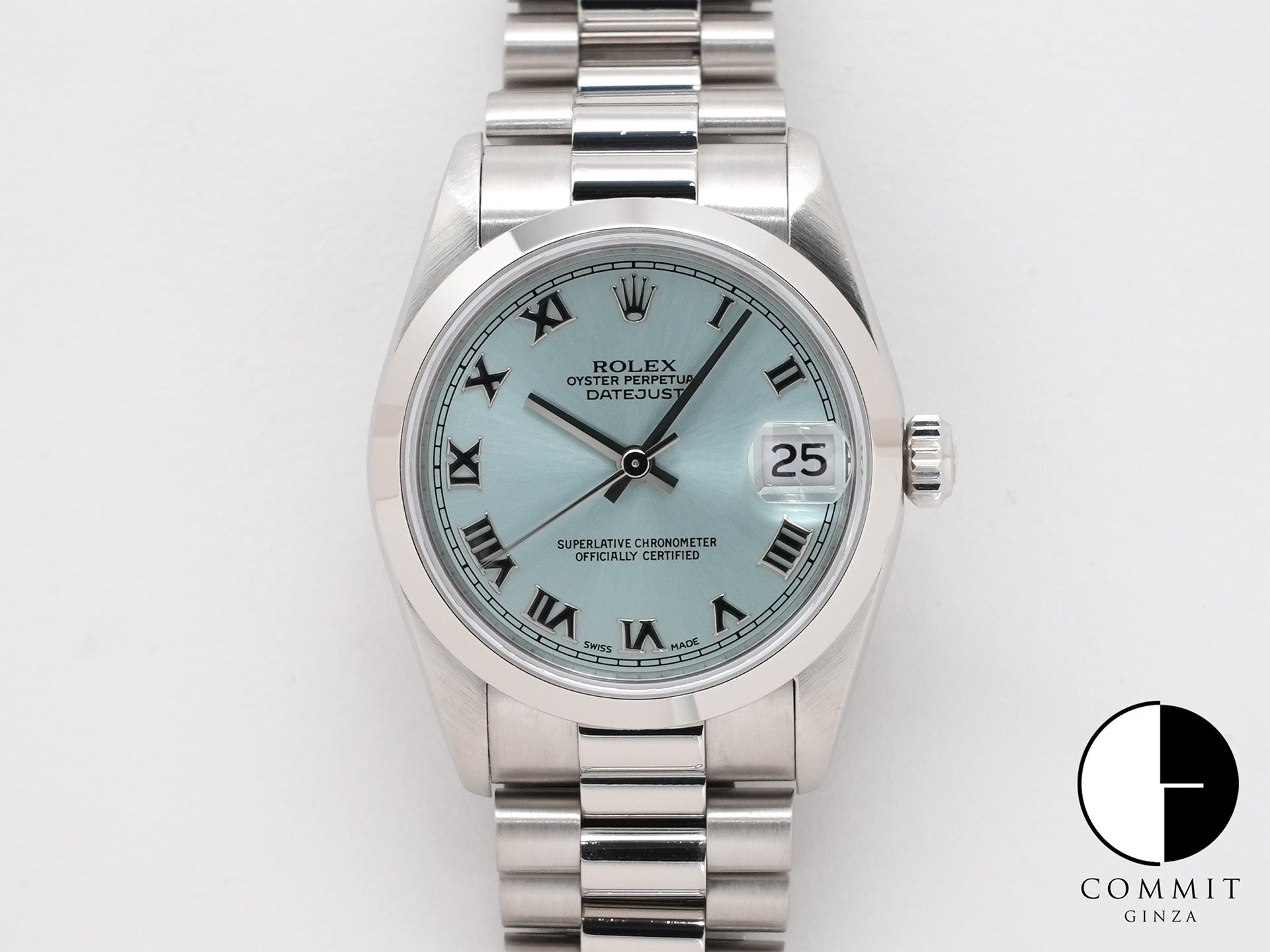 ROLEX ロレックス デイデイト用 文字盤 純正パーツ アイスブルー