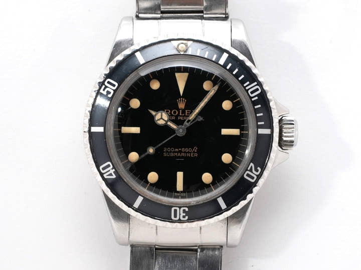 Rolex Submariner Ref. 5513M Stainless Steel Black Dial