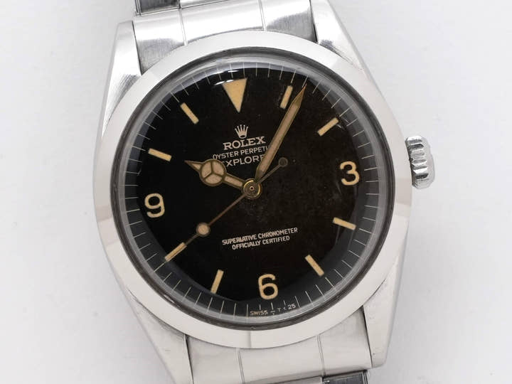 ロレックス エクスプローラーI Ref.1016 ステンレススチール ブラック文字盤