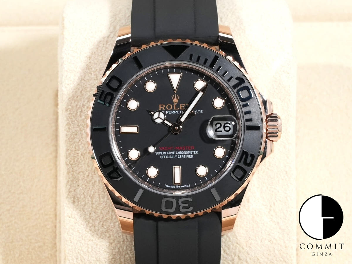 ロレックス ヨットマスター37 Ref.268655 エバーローズゴールド ブラック文字盤