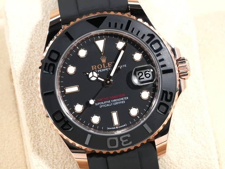 ロレックス ヨットマスター37 Ref.268655 エバーローズゴールド ブラック文字盤