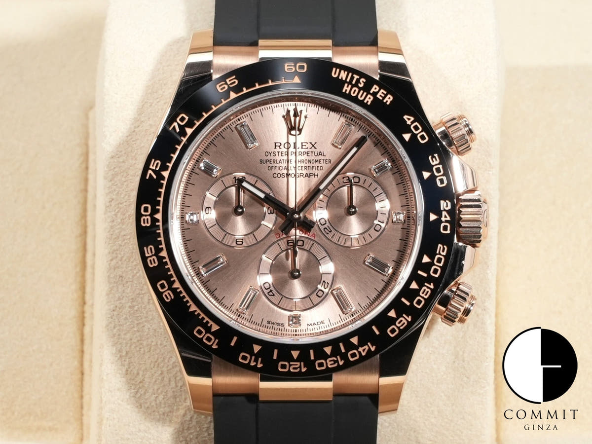 ロレックス デイトナ Ref.116515LNA エバーローズゴールド ピンクx11Pダイヤ文字盤