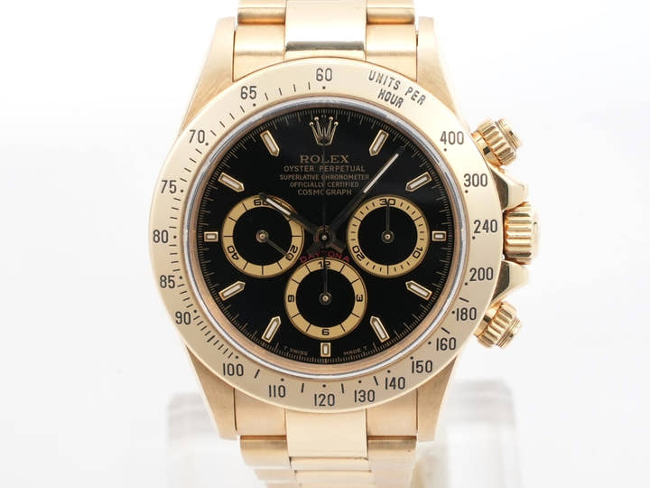 ロレックス デイトナ エルプリメロ Ref.16528 イエローゴールド ブラック文字盤