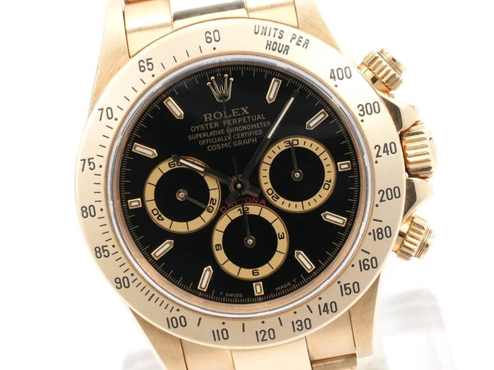 ロレックス デイトナ エルプリメロ Ref.16528 イエローゴールド ブラック文字盤
