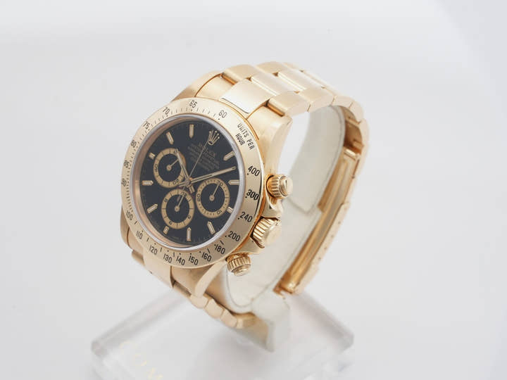 ロレックス デイトナ エルプリメロ Ref.16528 イエローゴールド ブラック文字盤