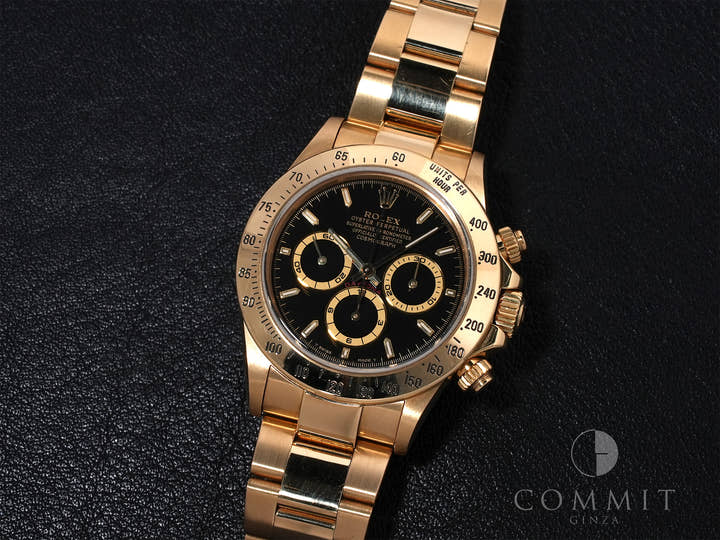ロレックス デイトナ エルプリメロ Ref.16528 イエローゴールド ブラック文字盤
